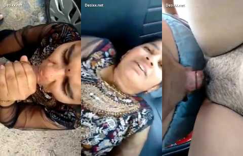 Sexy village girl car sex and blowjob