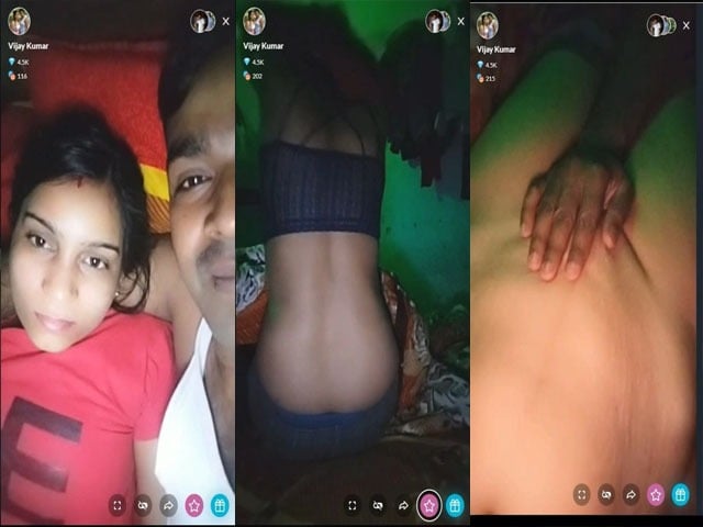 New Indian couple first-time live cam show