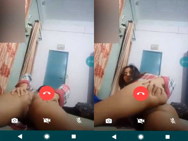 Pakistani girl showing her ass hole on video call