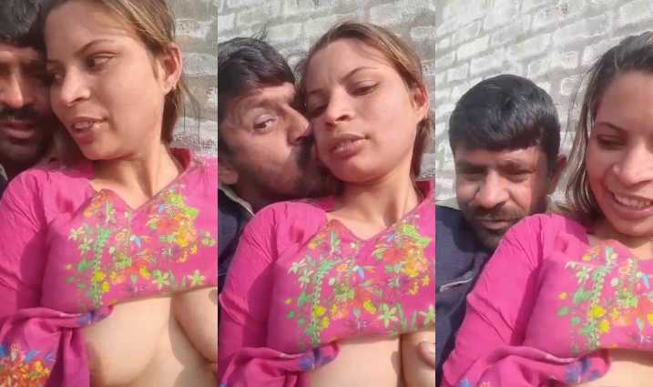 Pressing Pakistani bhabhi’s boobs