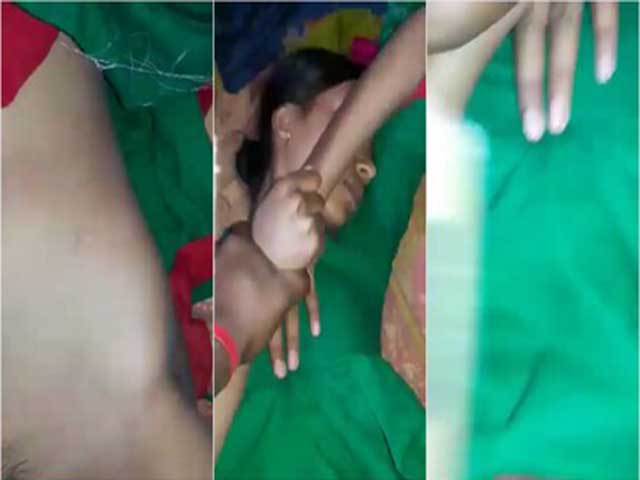 Shy cute girl fucked by lover