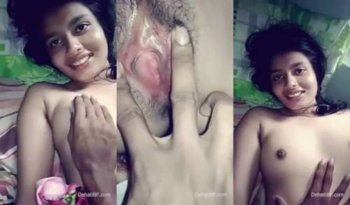 Cute Desi Teen Girl Showing Small Boobs and Pussy