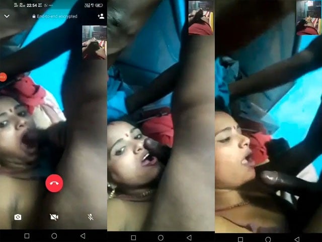 Sexy Dehati wife blowjob sex on video call