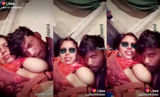 Dewar Sucking Desi Bhabhi’s Boobs