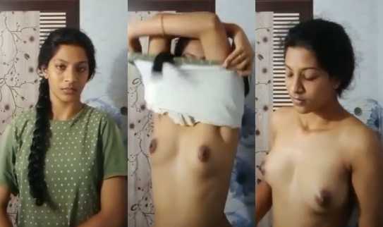 Desi Collage Girl Showing Her Nude Figure