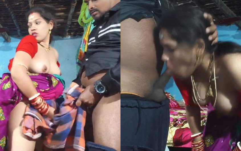 Village Bhabhi Viral Dick Sucking and Sex MMS Video