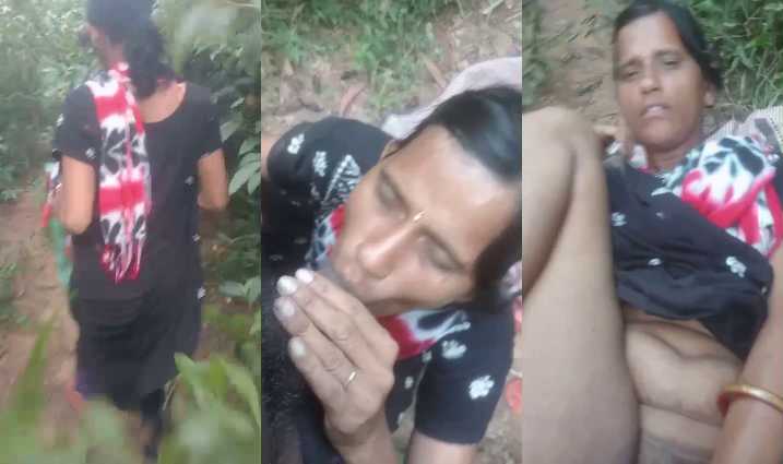 Fucking Village Aunty in Jungle xxx