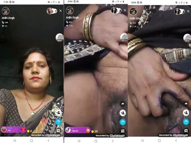 Nidhi Bhabhi hot live pussy show