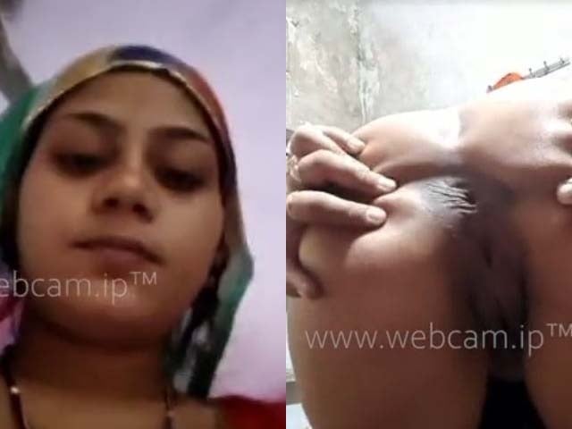 Real Dehati wife showing her asshole on live cam
